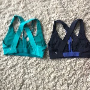 Lululemon sports bras, size 8, great condition